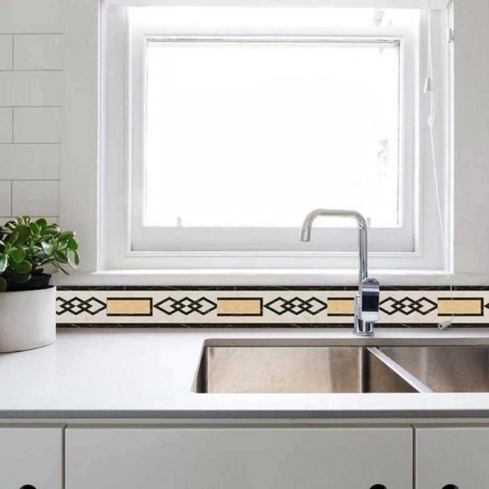  Plinta Autoadeziva Pentru Pardoseala Sau Perete Tip Marmura, Impermeabila, 10 X 500 cm , Engros