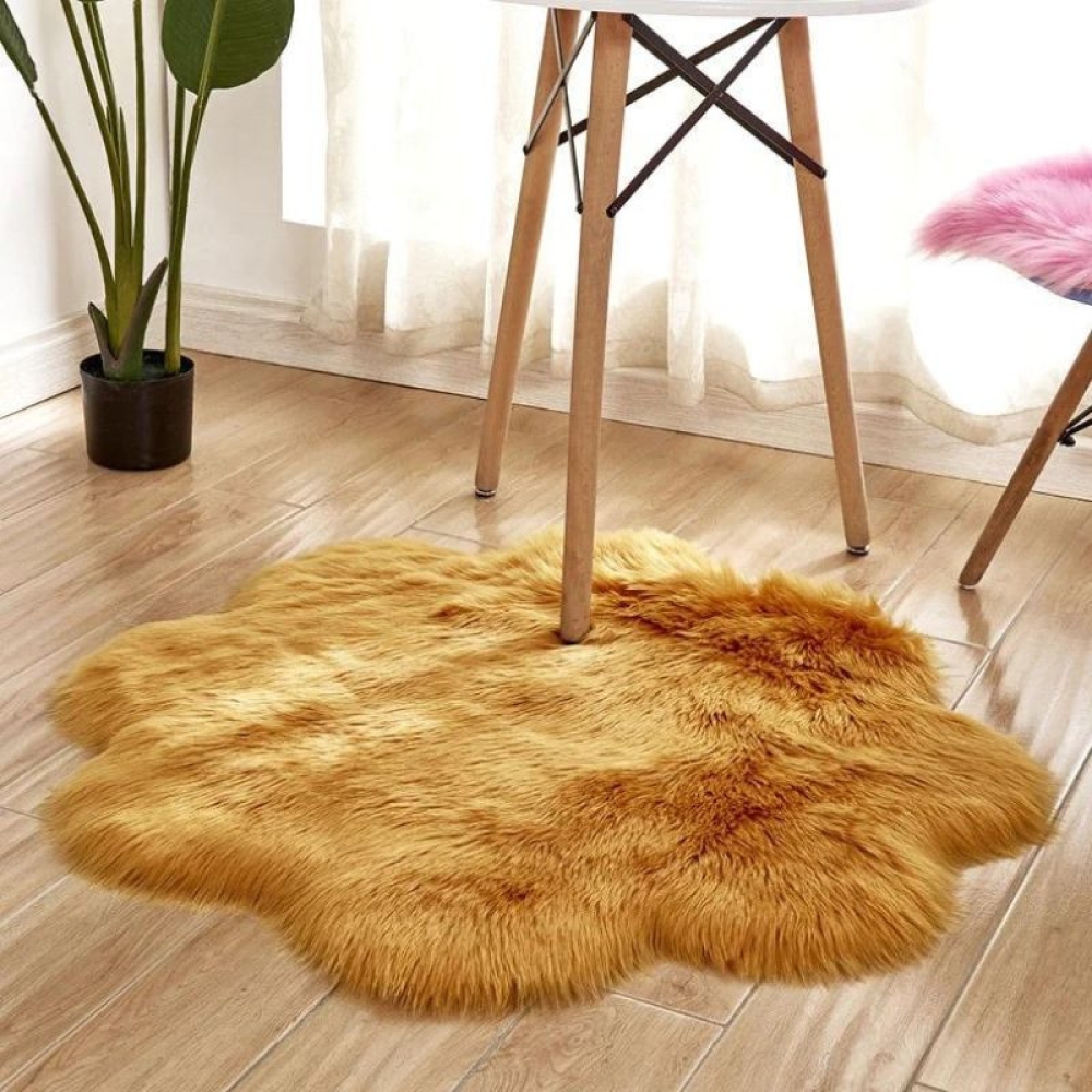  Covoare pufoase pentru interior, moale in forma de floare, 80 cm, Engros