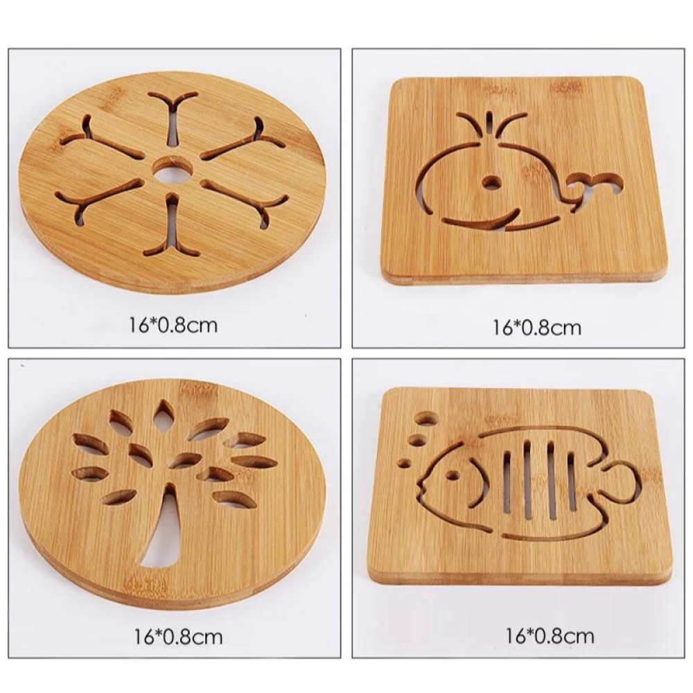  Suport pentru Oale din Lemn, 16.5 x 6.5 x 1 cm, Engros