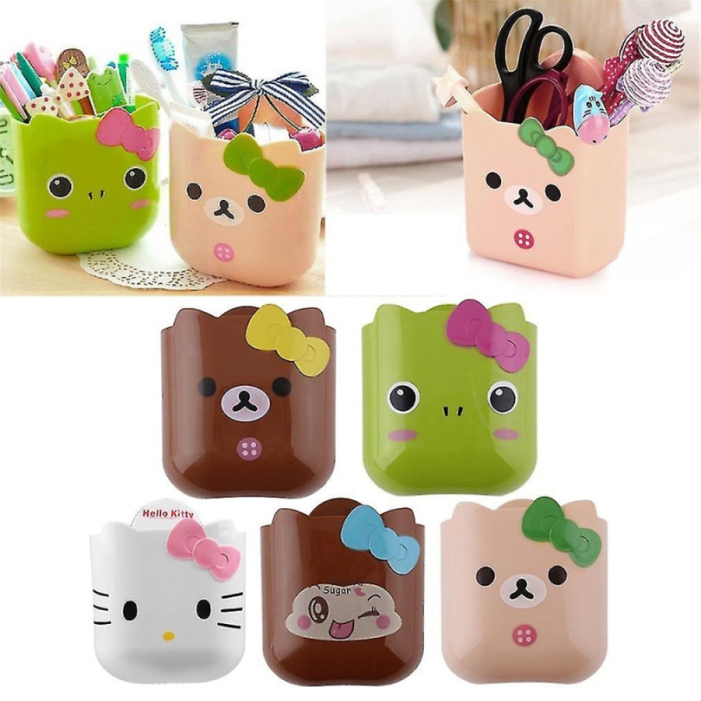  Suport periute de dinti  de copii cu ventuze de perete 12 x12 cm - Engros