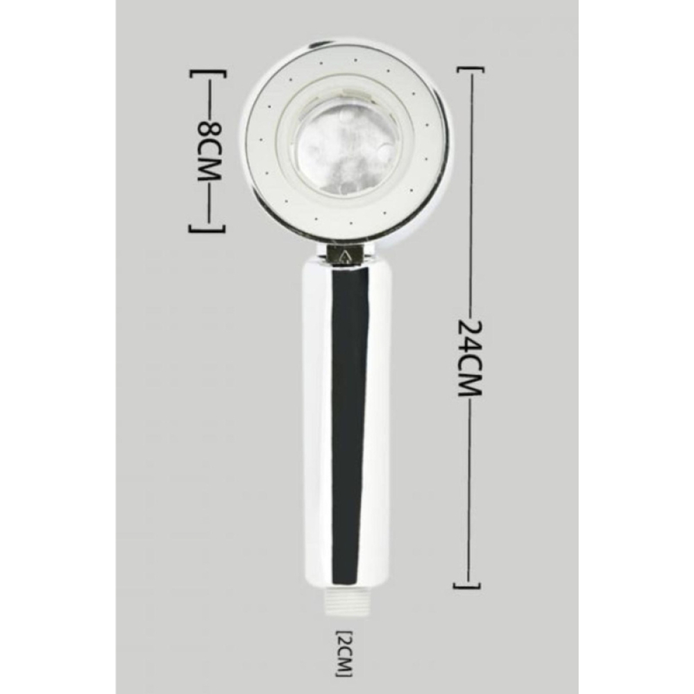  Cap de duș cu două fețe cu 3 funcții, 24 cm, Engros