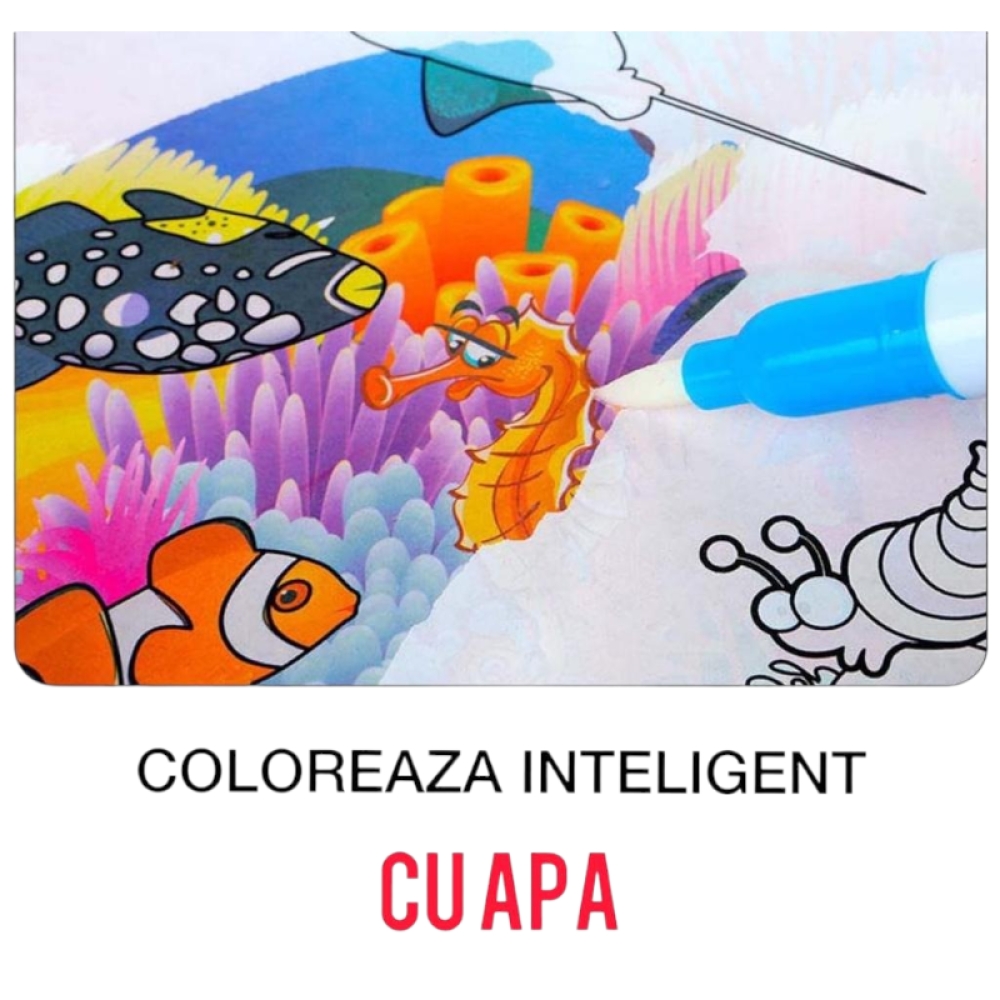  Carta magica pentru copii, de colorat, cu pixul cu apa Engros