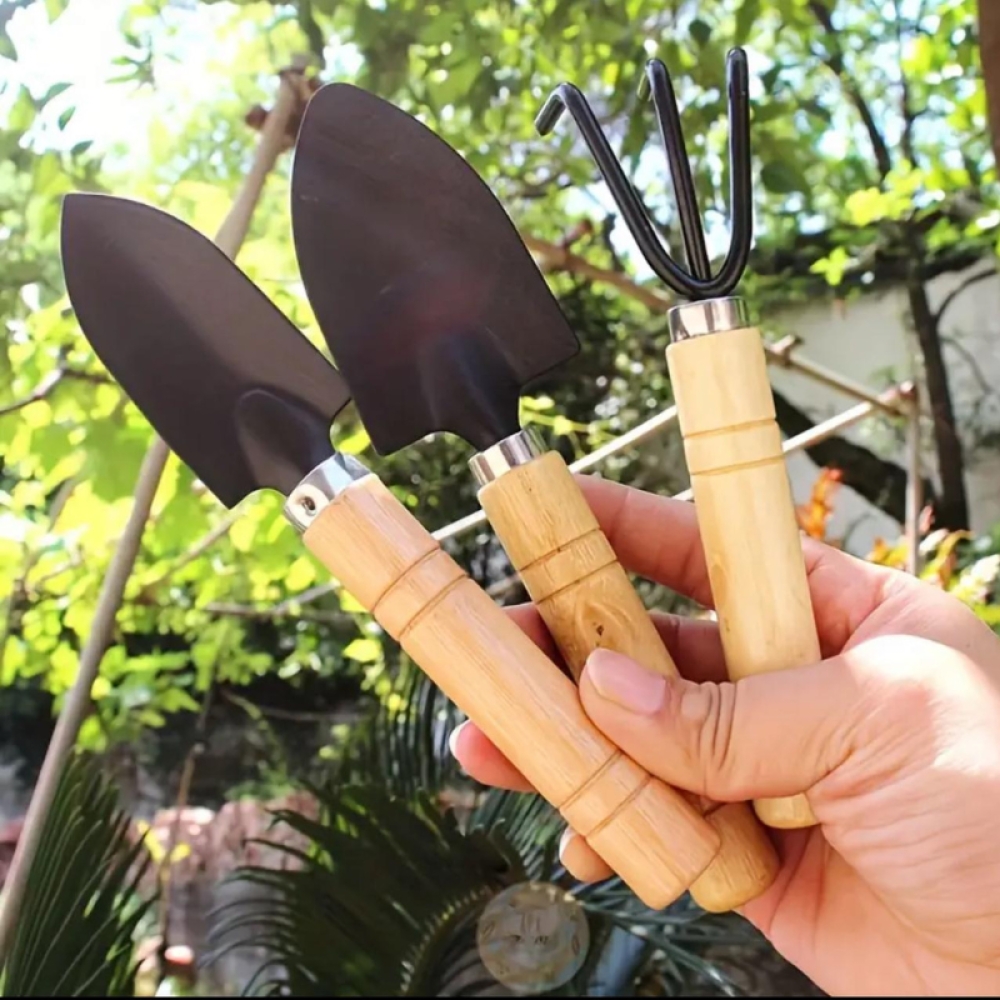  Set 3 Mini Scule de Gradina, 18.5 x 4 cm, Engros