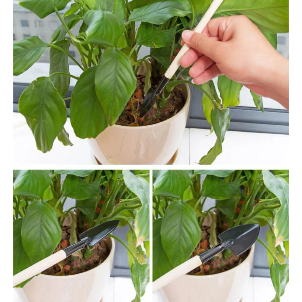  Set 3 Mini Scule de Gradina, 18.5 x 4 cm, Engros