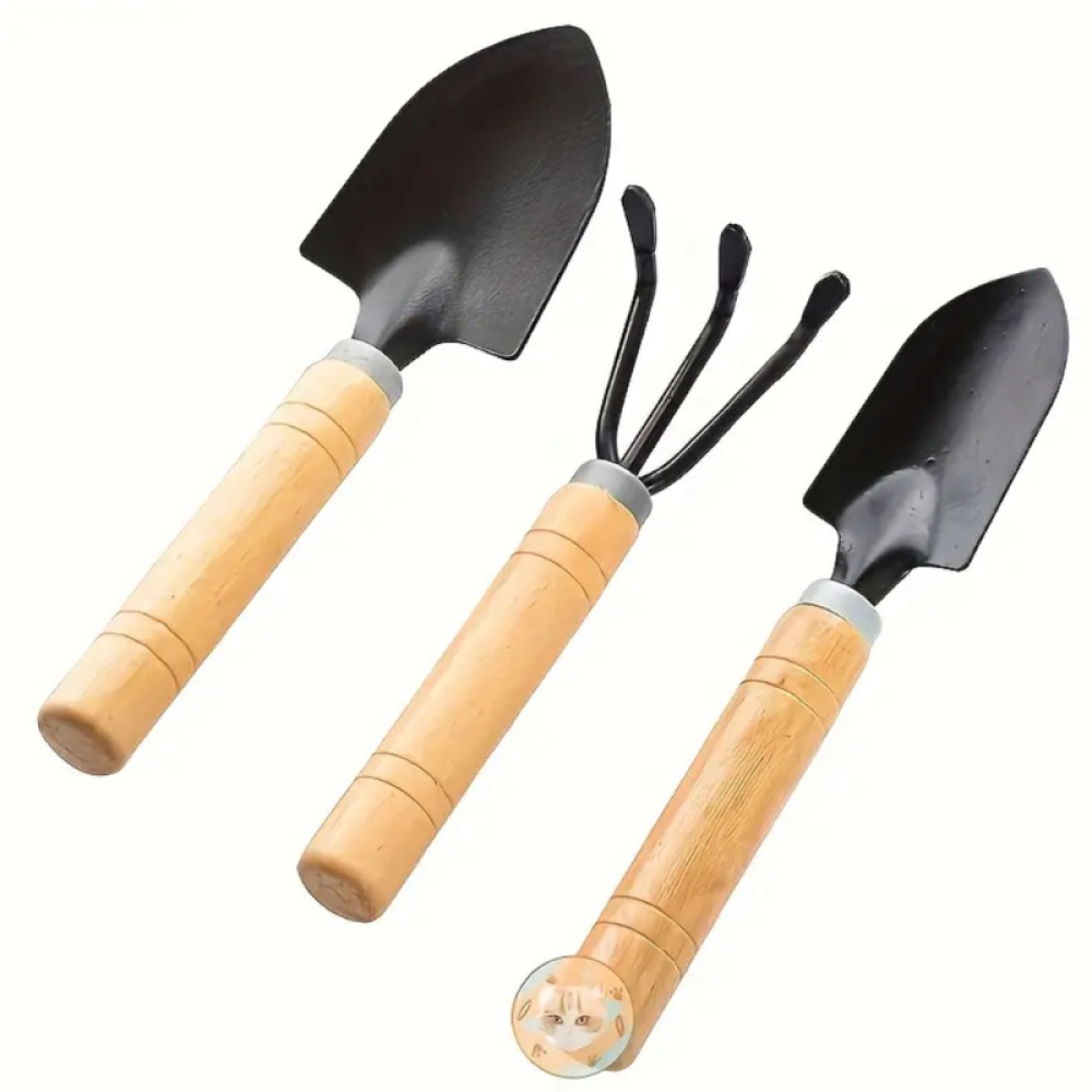  Set 3 Mini Scule de Gradina, 18.5 x 4 cm, Engros