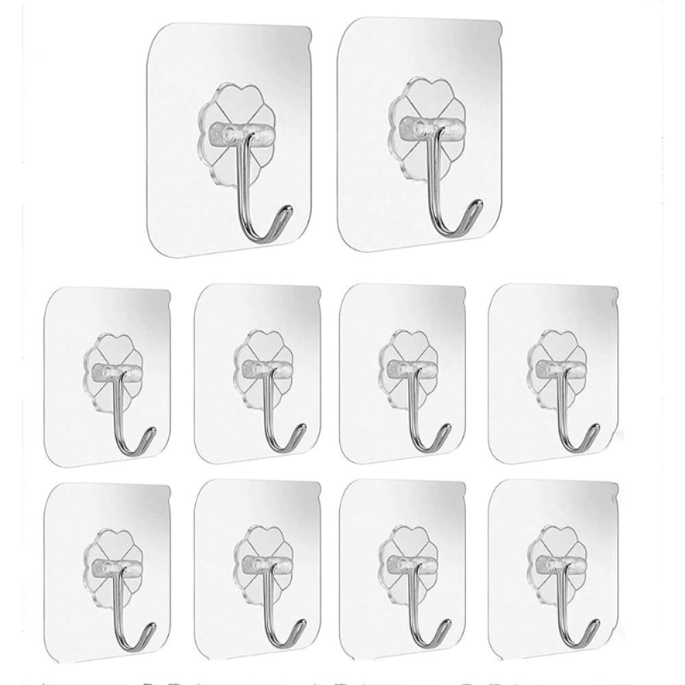  Cârlige adezive, cârlige lipicioase rezistente la 44 lb (max.), cârlige de perete, Engros