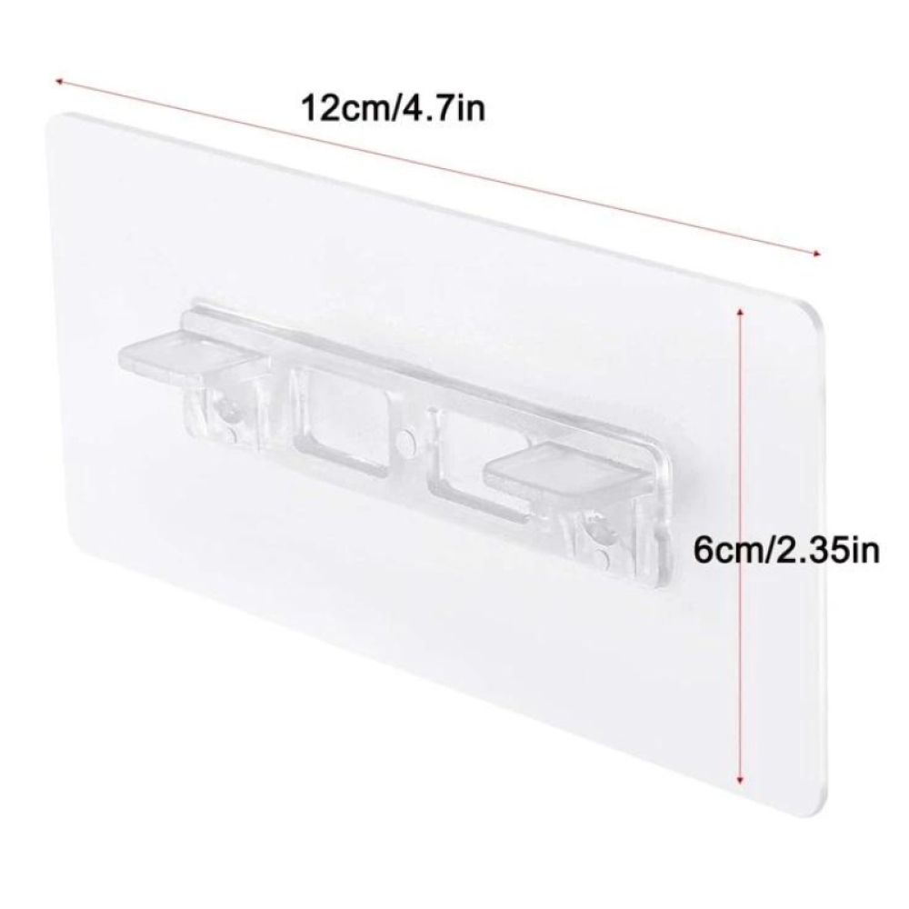  Suport pentru Rafturi Autoadezive, 12 x 6 cm - Engros