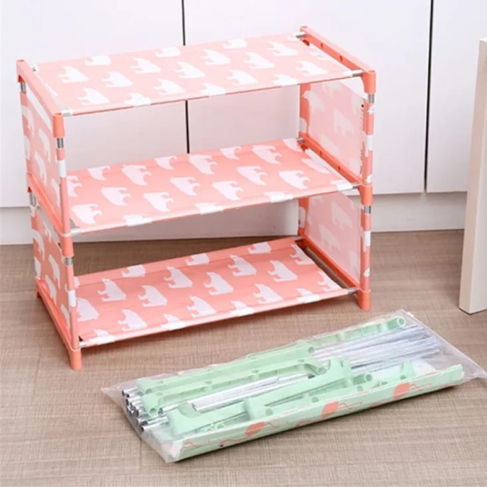  Pantofar cu 3 Etajere, 46 x 37.5 x 25.5 cm, Material Nețesut, Engros