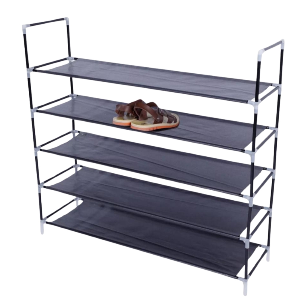  Pantofar cu 4 Etajere, Plastic și Metal, 92 x 84 x 30 cm, Engros