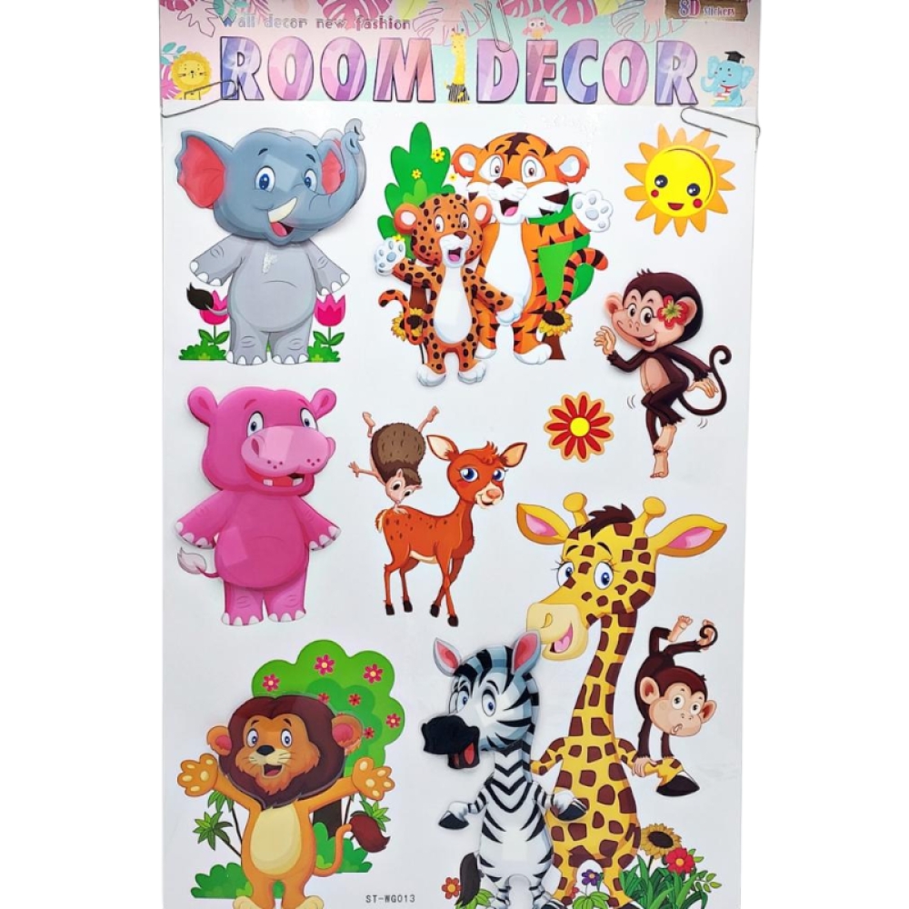  Stickere copii de perete cu Animale 50 x 35 cm ,Diverse modele Engros