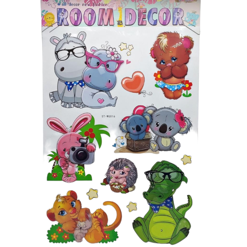  Stickere copii de perete cu Animale 50 x 35 cm ,Diverse modele Engros