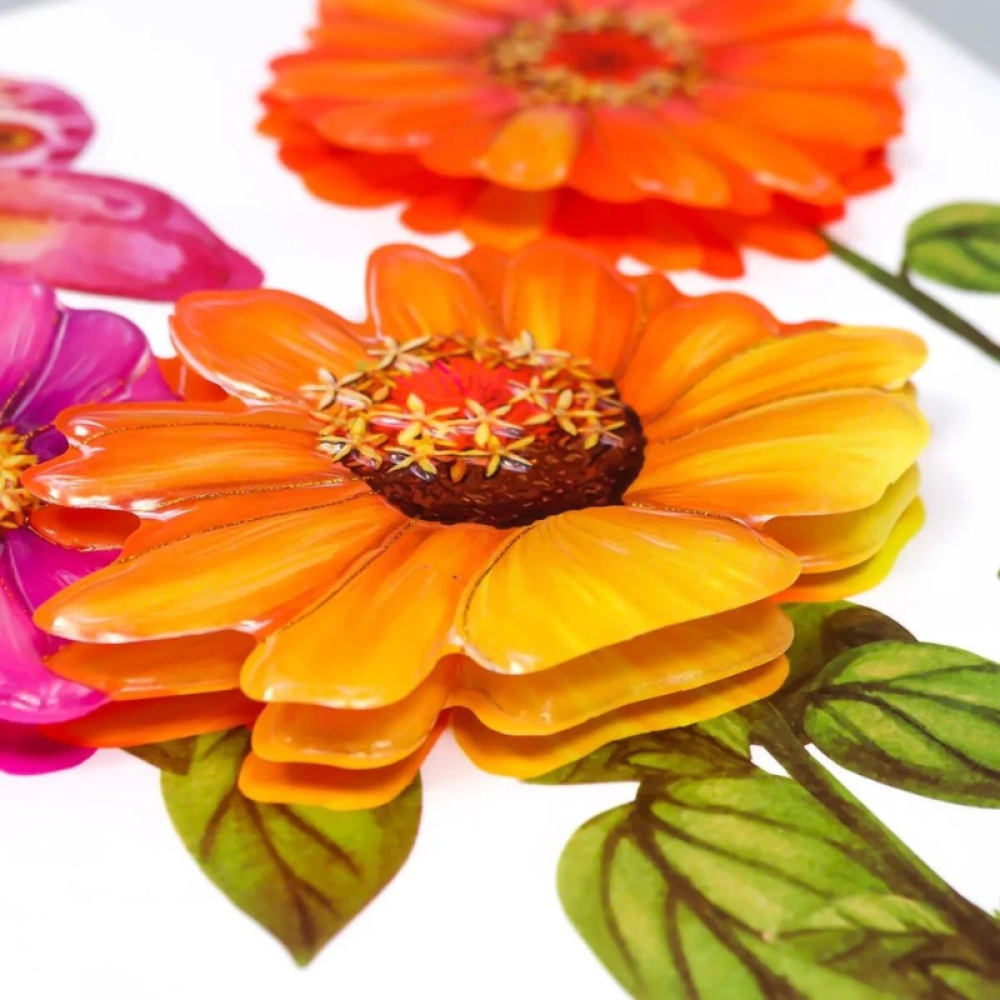  Set stickere Flori colorate, 50 x 35 cm, Engros