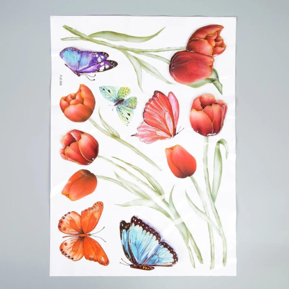  Set stickere Flori colorate, 50 x 35 cm, Engros