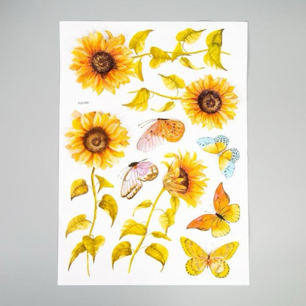  Set stickere Flori colorate, 50 x 35 cm, Engros