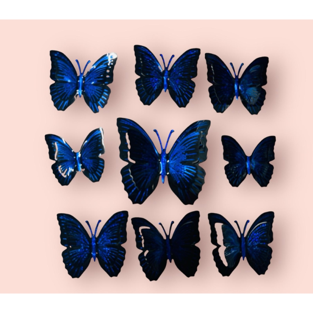  Stickere Decorative de perete Fluturas, 30 x 30 cm - Engros