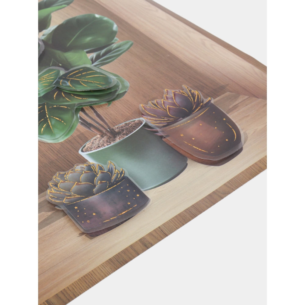  Sticker decorativ, 3D, Tablou cu vaza, 40 x 30 cm - Engros