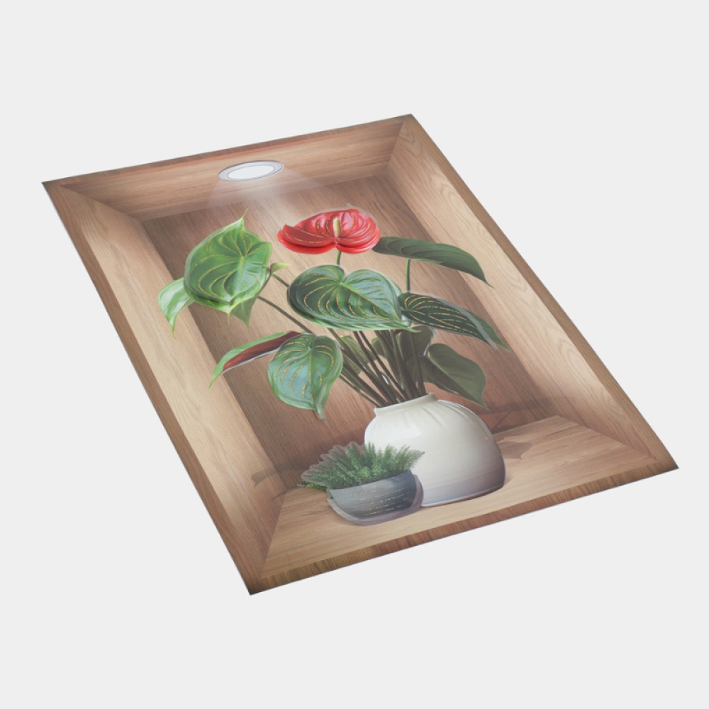  Sticker decorativ, 3D, Tablou cu vaza, 40 x 30 cm - Engros