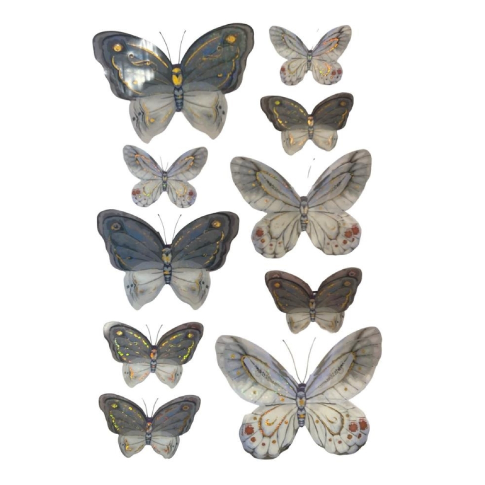  Stickere Decorative de perete 3D Cu Fluturi, 55 x 35 cm, Diverse modele - Engros