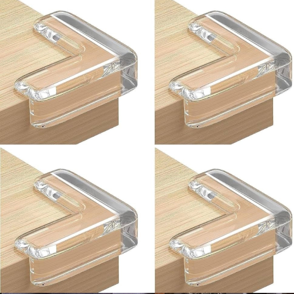  Protecție colțuri din Silicon, in forma de L, pentru copii, Engros