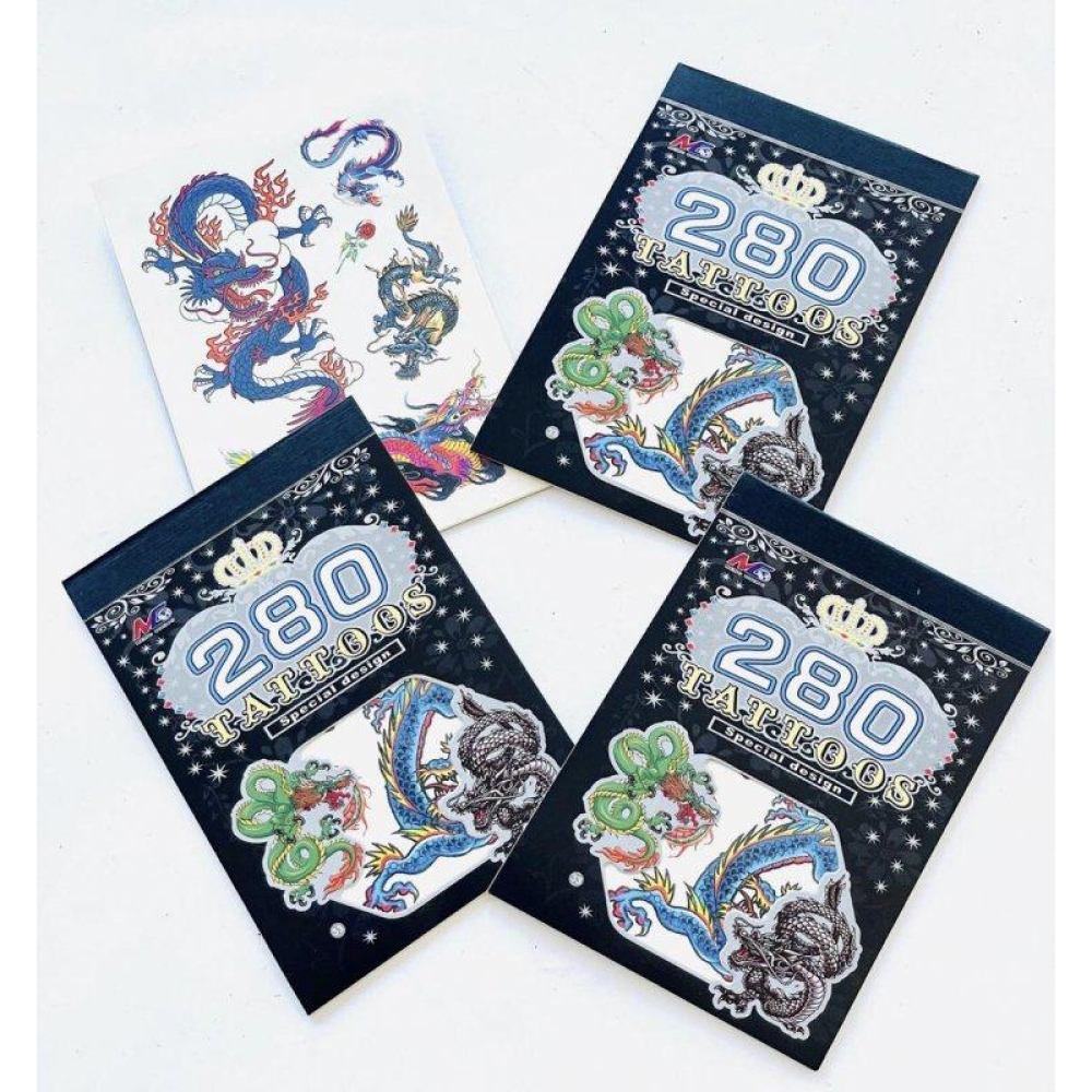  Album Tatuaje Temporare - set cu  5 foi, 16 x 8 cm, Engros