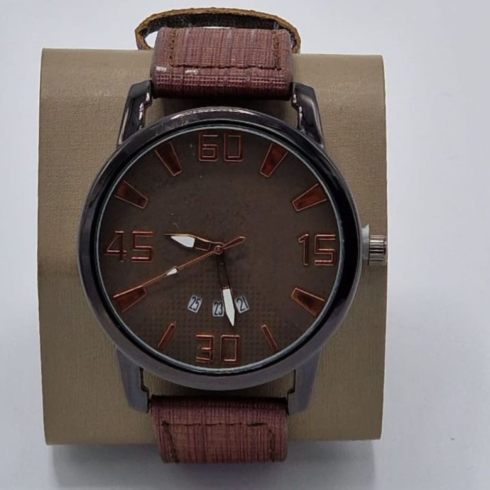  Ceasuri pentru Bărbați cu Data cu Curea din piele - 4 Modele Diferite, Engros