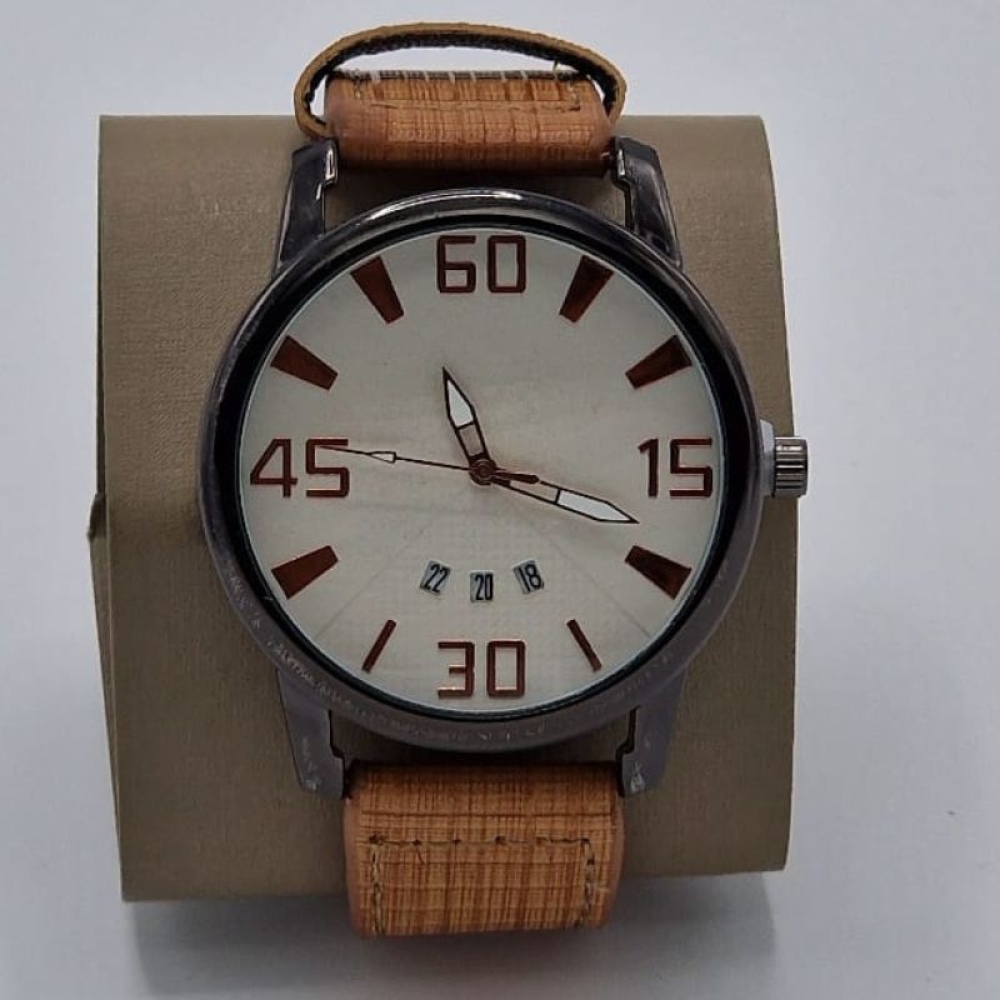  Ceasuri pentru Bărbați cu Data cu Curea din piele - 4 Modele Diferite, Engros