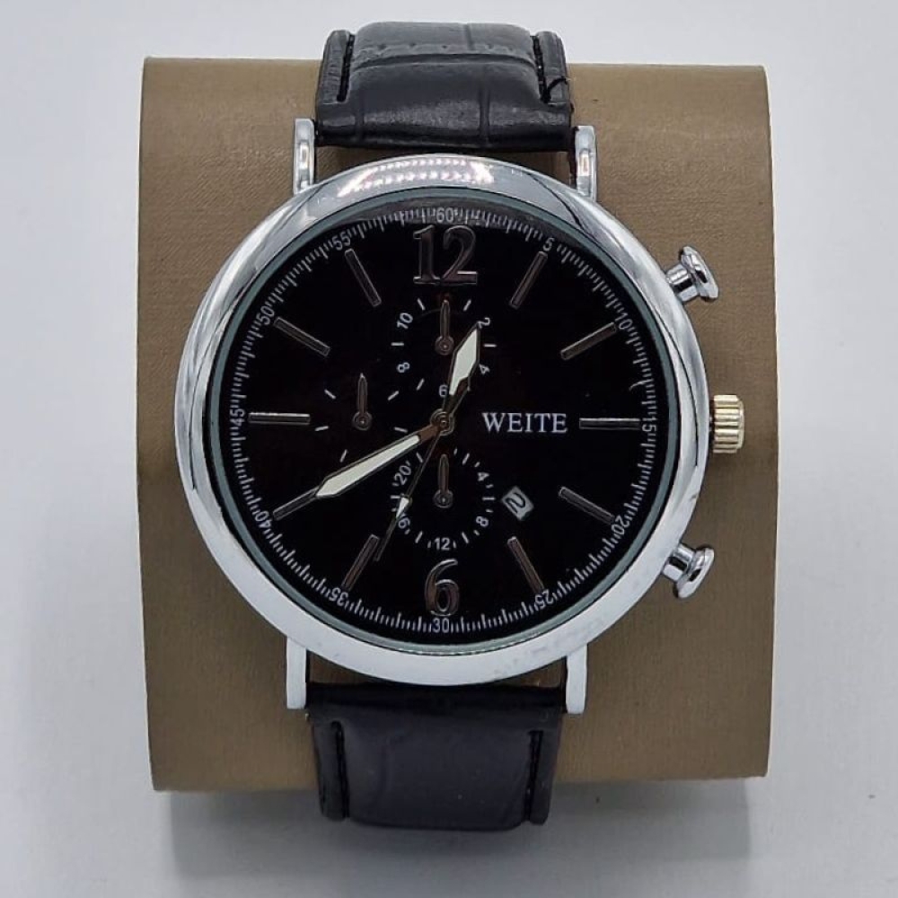  Ceasuri pentru Bărbați cu Data cu Curea din piele - 4 Modele Diferite, Engros