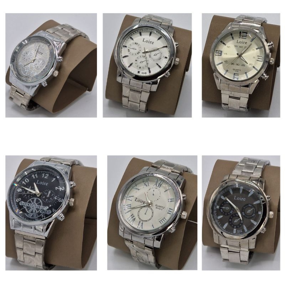  Ceasuri pentru Bărbați cu Curea din Metal - 6 Modele, Engros