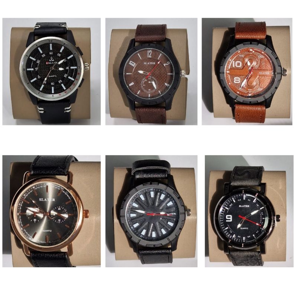  Ceasuri pentru Bărbați cu Curea din Piele - 6 Modele, Engros