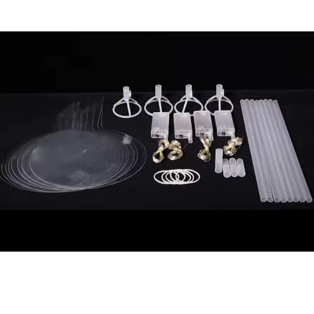  Balon luminos + Bat + Rozeta 50 LED-uri Multicolori - Engros