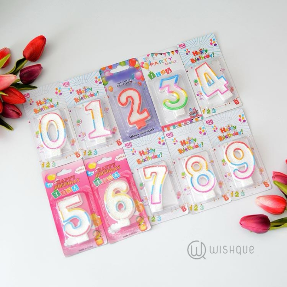  Set Lumanari Cifre pentru Tort, de la 0 la 9 - Engros