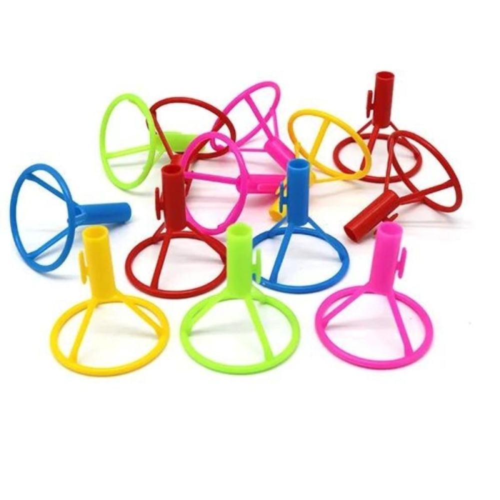  Set 50 Bete tip suport cu rozete colorate, pentru Baloane Folie/ Latex, Tije 40 cm - Engros