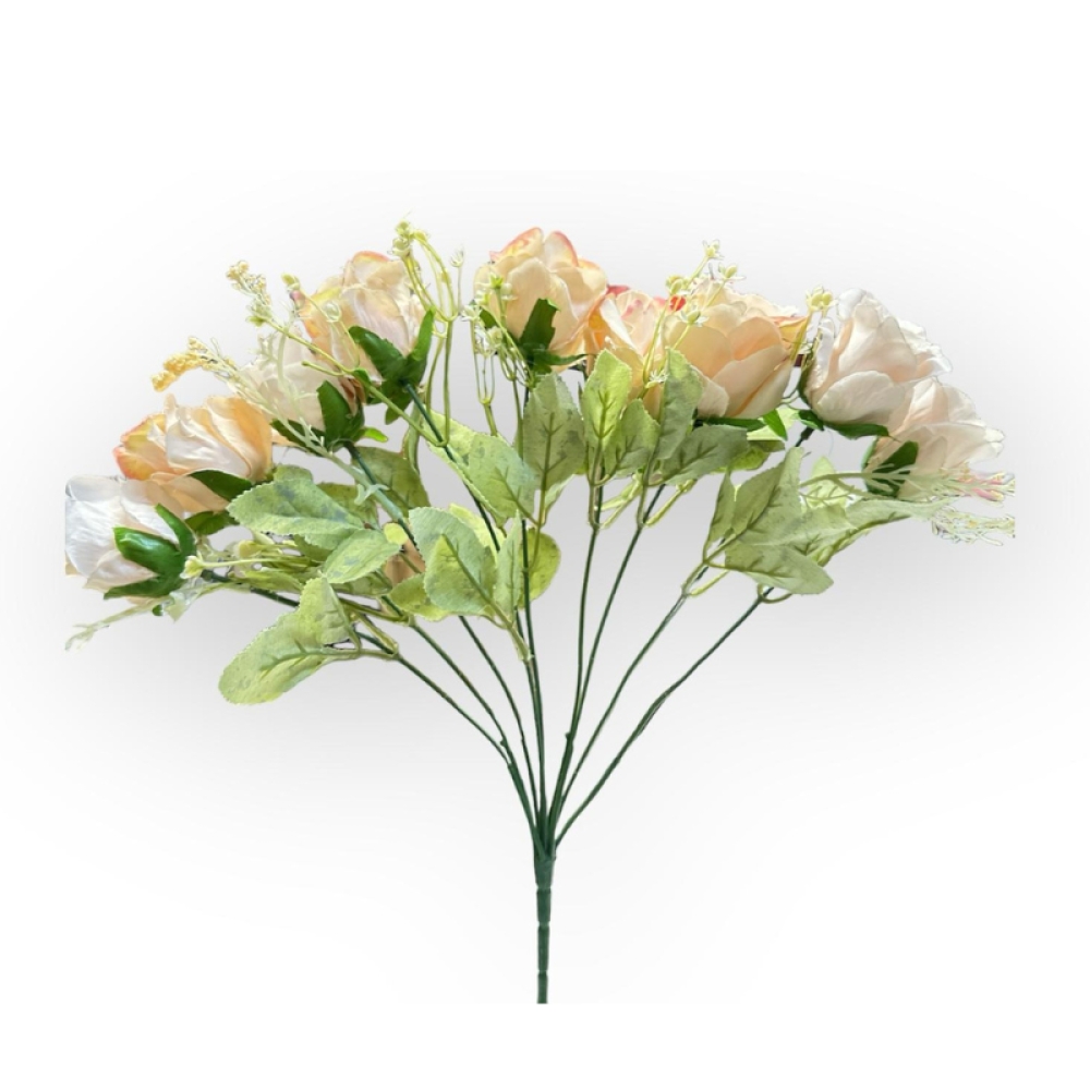  Buchet Trandafiri din Flori Artificiale, 9 capete, 37 cm - Engros
