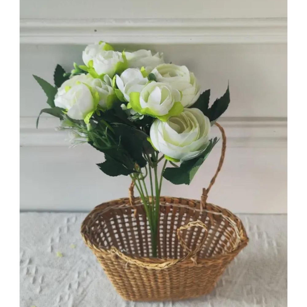  Buchet Trandafiri din Flori Artificiale, 5 capete, 30 cm - Engros