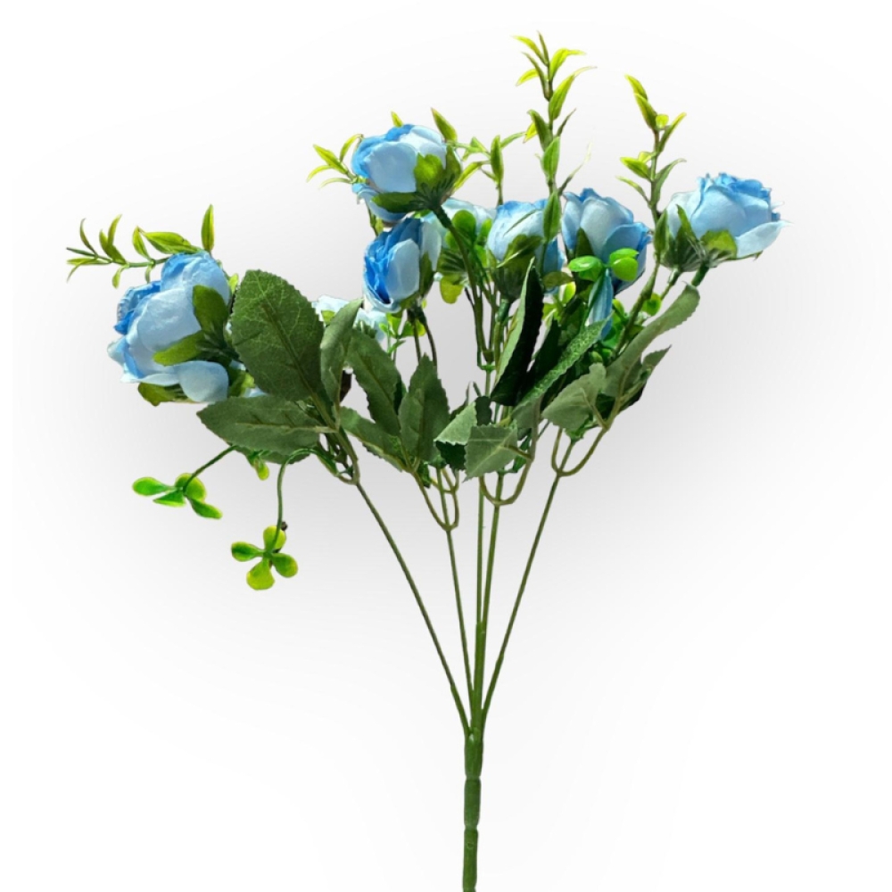  Buchet Trandafiri din Flori Artificiale, 5 capete, 32 cm - Engros