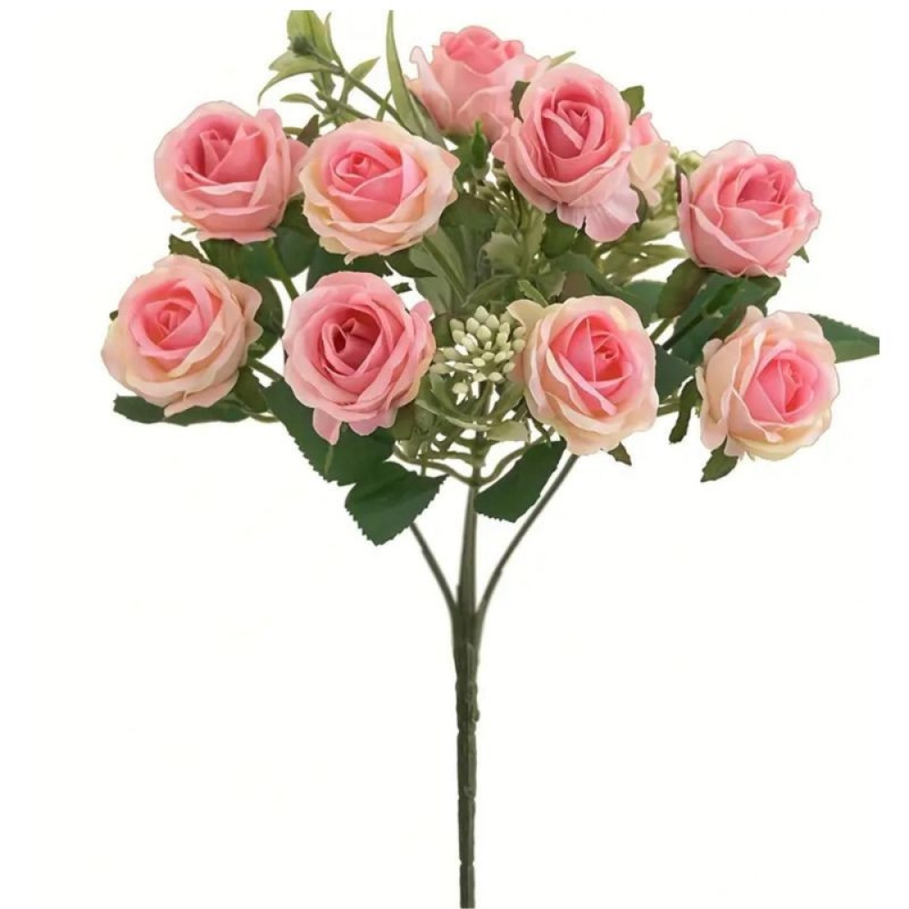  Buchet Floral Artificial 7 Fire, 37 cm, 9 Flori - Engros