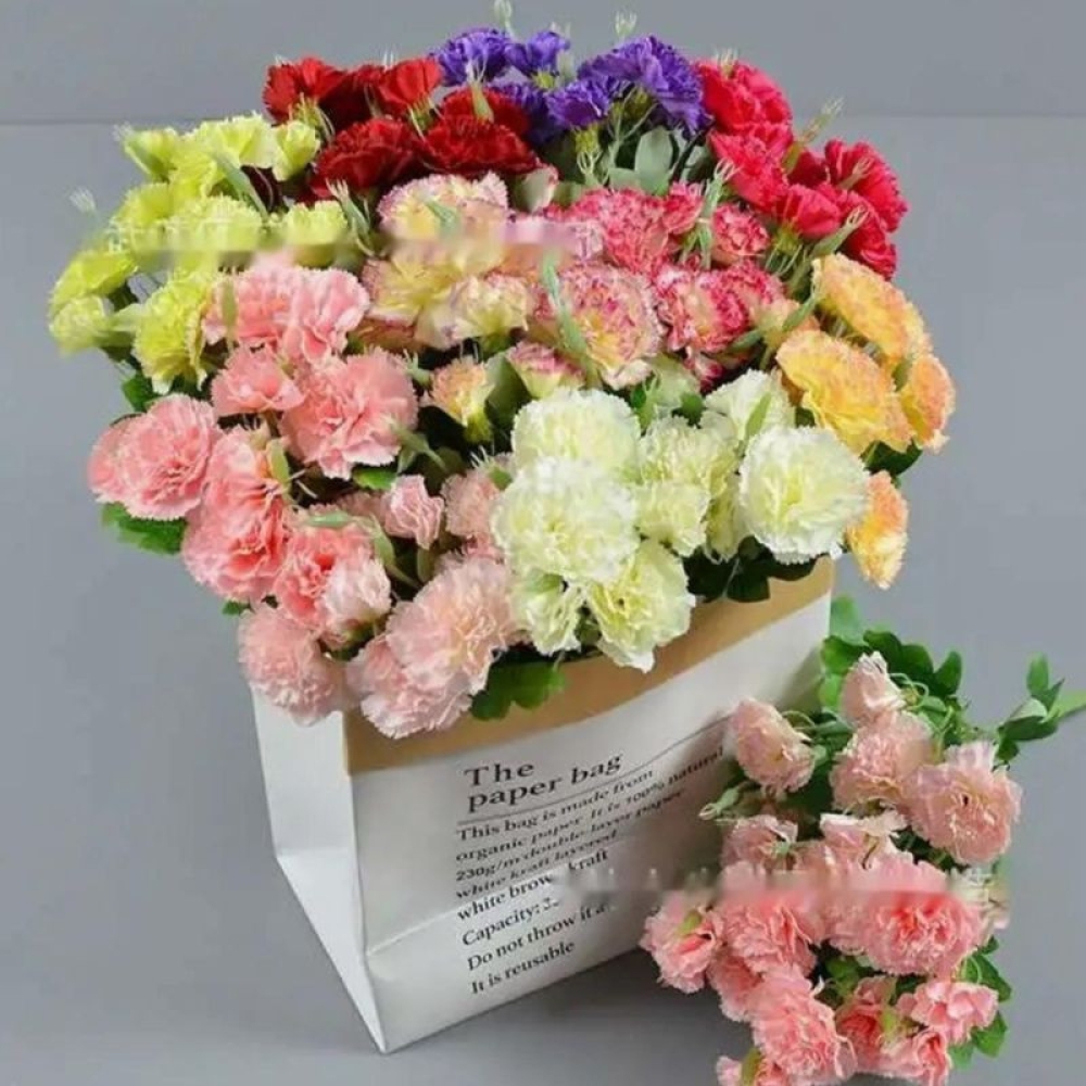  Buchet Floral Artificial 7 Fire, 31 cm, 7 Flori - Engros