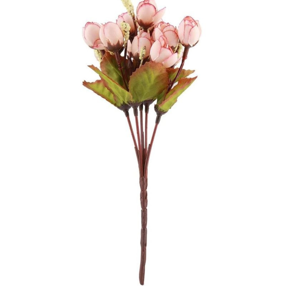  Buchet Trandafir Artificiale 5 Fire, 33 cm, 10 Flori - Engros
