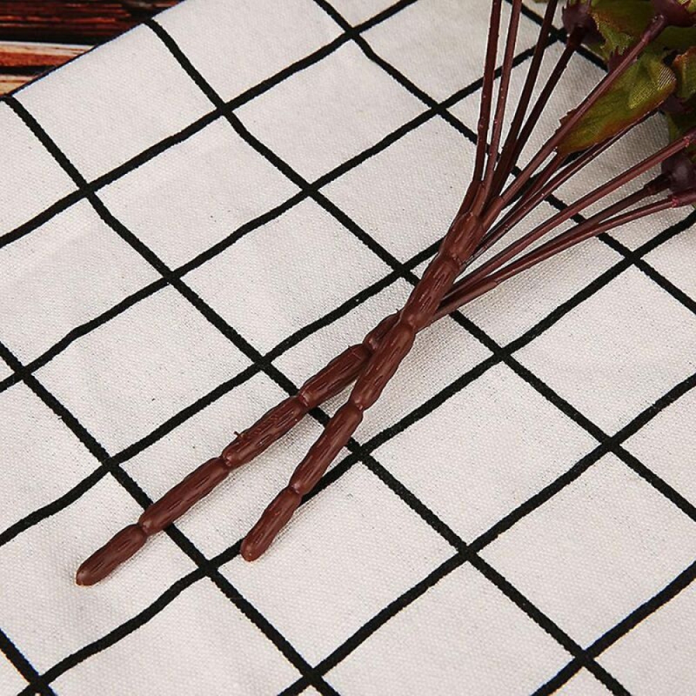  Buchet Trandafir Artificiale 5 Fire, 33 cm, 10 Flori - Engros