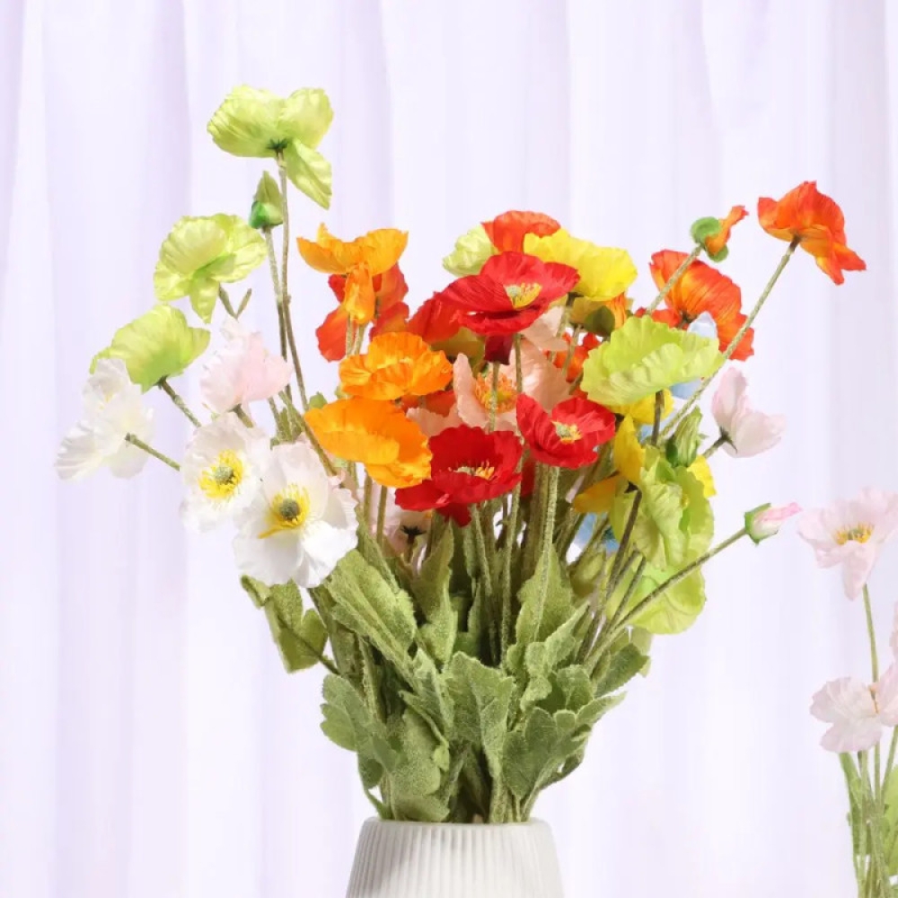  Buchet de flori cu 15 fire 56 cm, diverse culori Engros