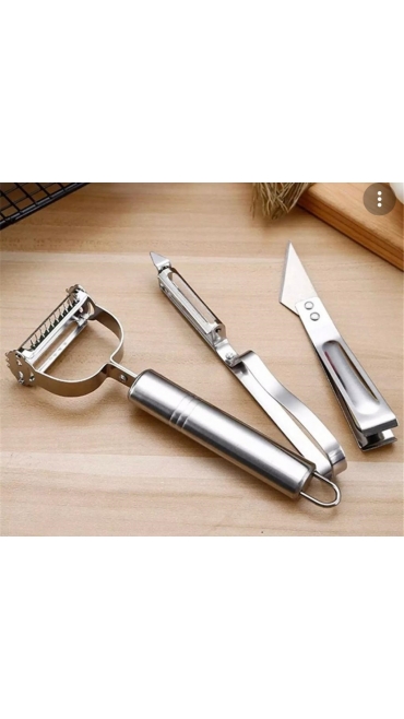 set ustensile bucatarie inox 3/set