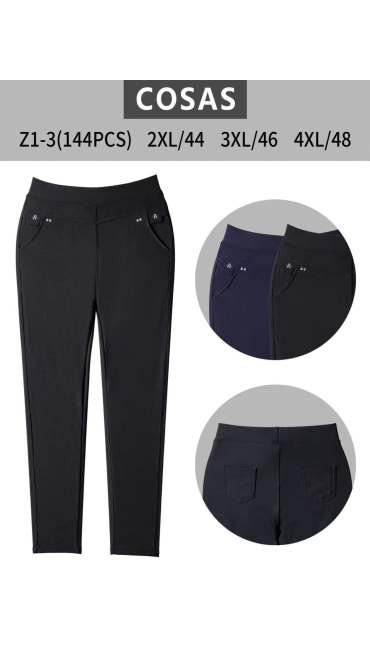 pantaloni dama batal negru,bleumarin 2xl-4xl 12/set