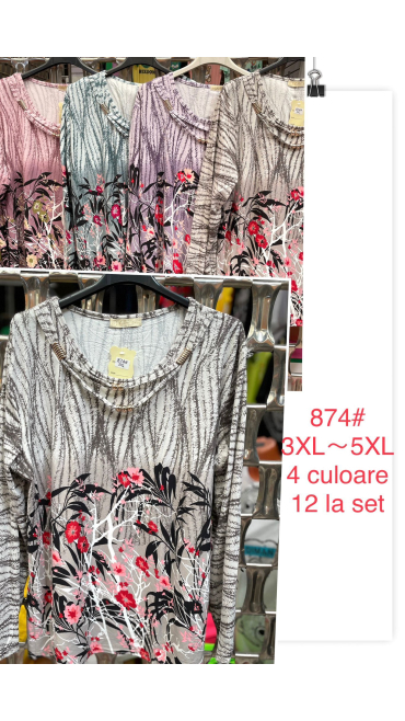 bluza dama 3xl-5xl 6/set