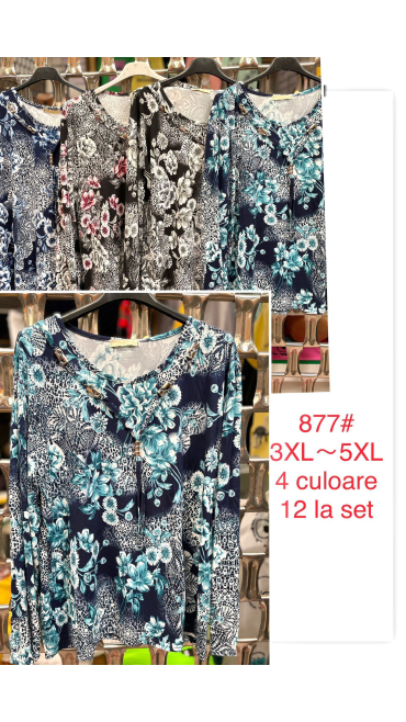 bluza dama 3xl-5xl 6/set