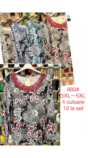 bluza dama 3xl-5xl 6/set