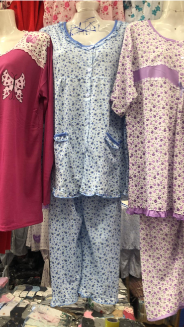 pijama dama 3/4 xl-5xl 5/set