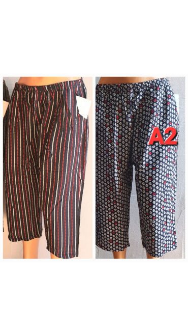 pantaloni 3/4 dama panza de bumbac 5/set