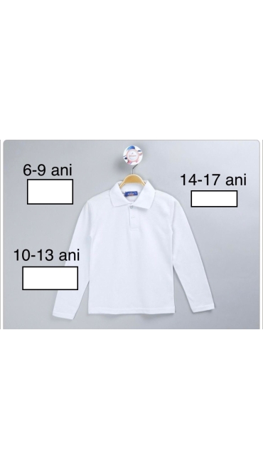 bluza alba copii scoala 6-9 ani 4/set