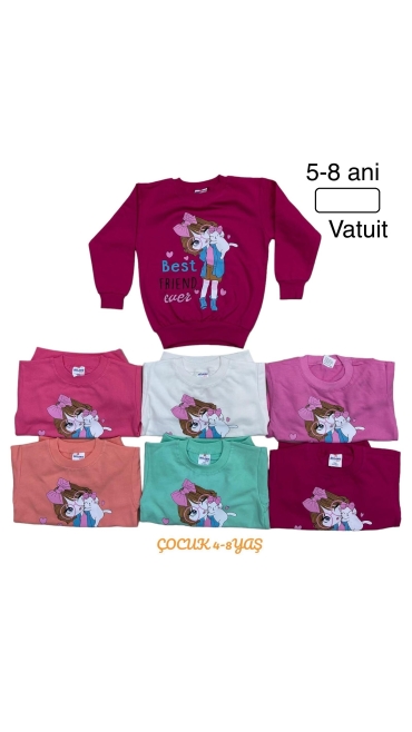 bluza copii vatuita 5-8 ani 4/set