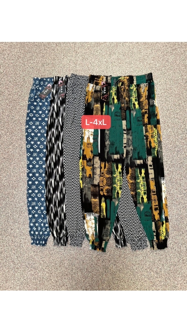 pantaloni dama 3/4 l-4xl culori diferite 12/set